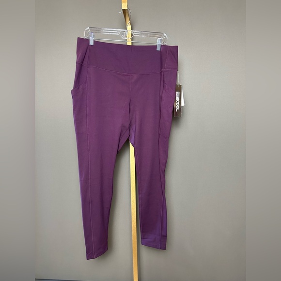 32 Degrees Cool Deep Purple Leggings - Picture 1 of 5